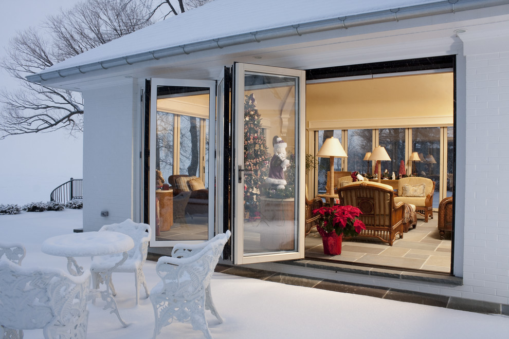 Cold Weather Traditional Patio Cleveland by NanaWall Houzz