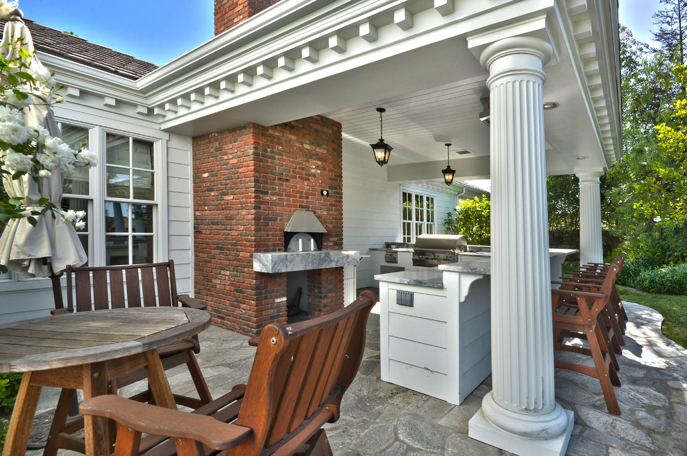 Colonial Calabasas Traditional Patio Los Angeles by Fetherolf