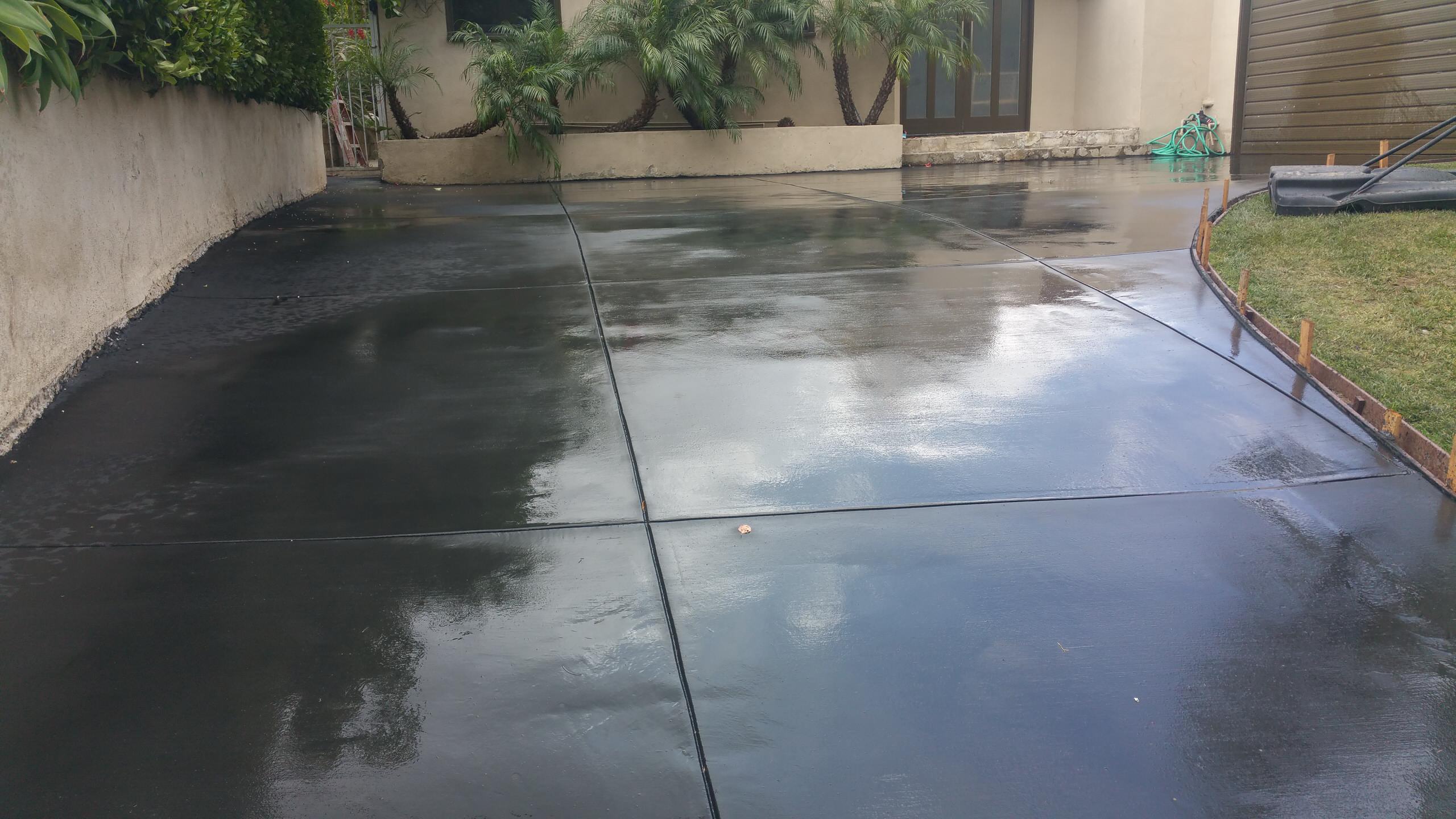 Colored Cement Driveway Modern Patio Los Angeles By Southwest Construction Home Improvement Houzz