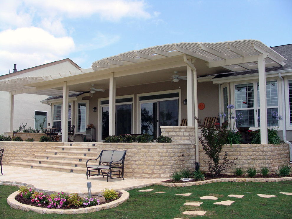 Combo Pergola Patios and Decks - Patio - Austin - by Lone Star Patio ...