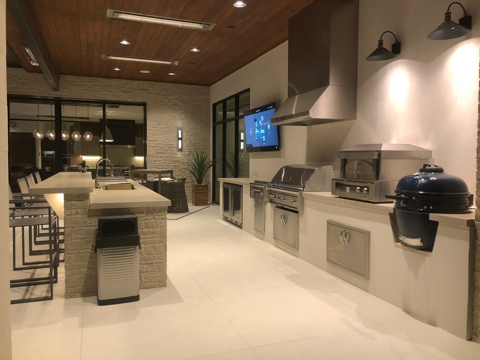 Complete Modern Home Automation Contemporary Patio Houston by