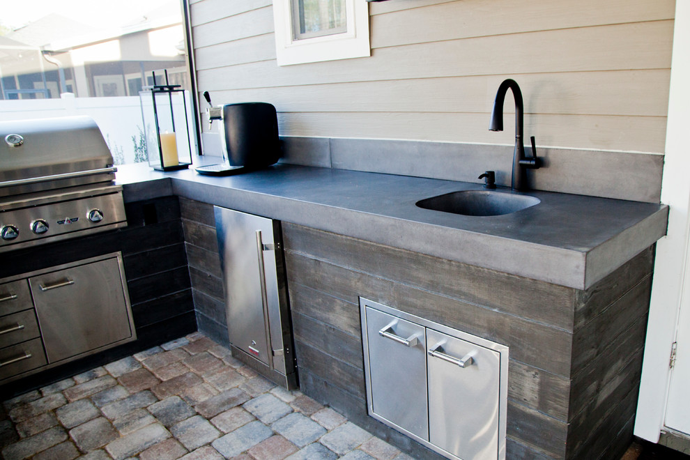 Concrete Outdoor Kitchen - Modern - Patio - Jacksonville - by Concrete ...