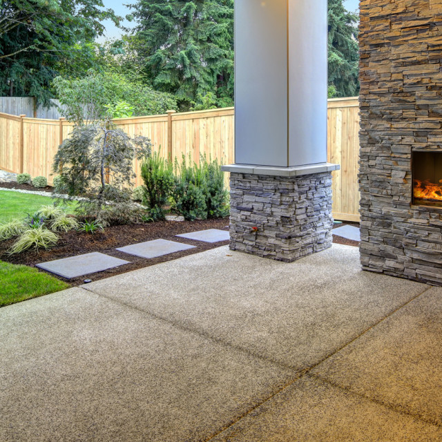 Concrete Overlays/Textured Concrete Rustic Courtyard Salt Lake