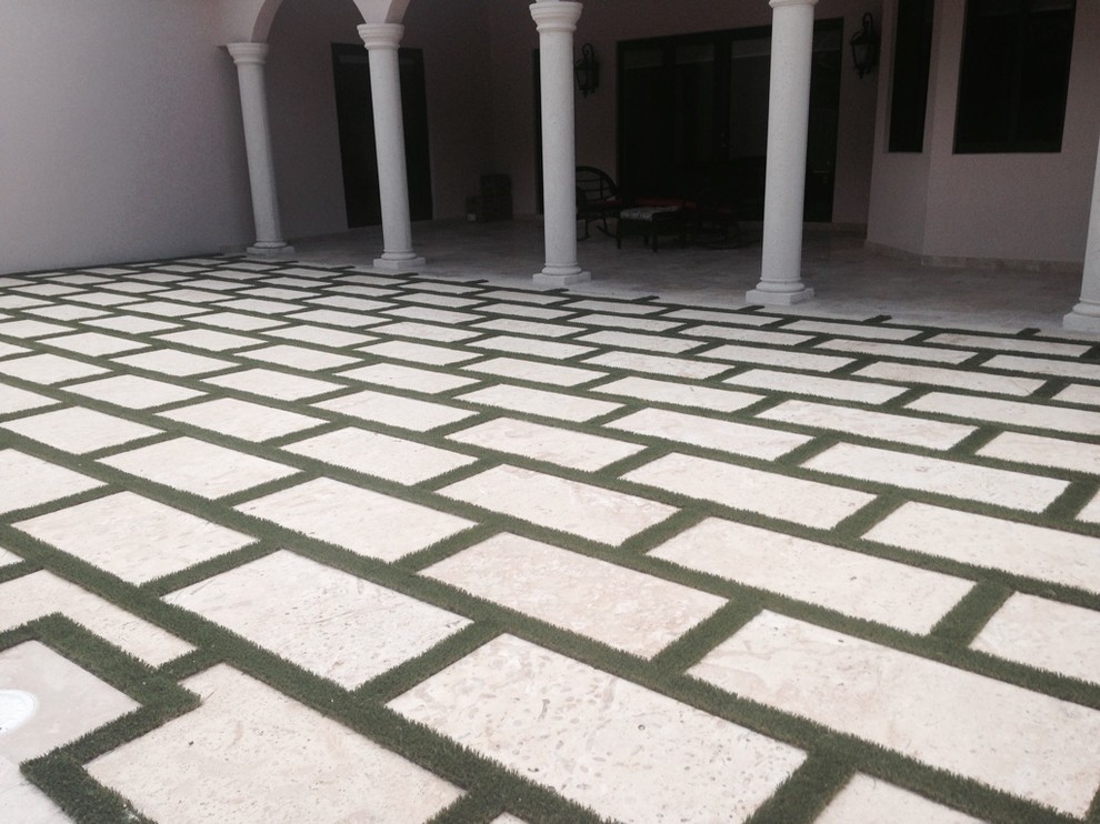 Concrete Pads Traditional Patio Miami by Monster Grass