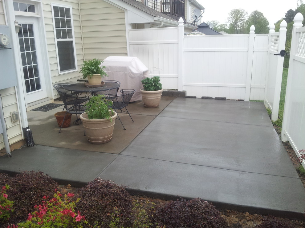 Concrete Patio Enlarged - Modern - Patio - Charlotte - by Charlotte ...