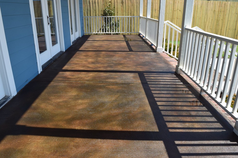 Concrete Porch Stain and Seal Beach Style Patio Nashville by