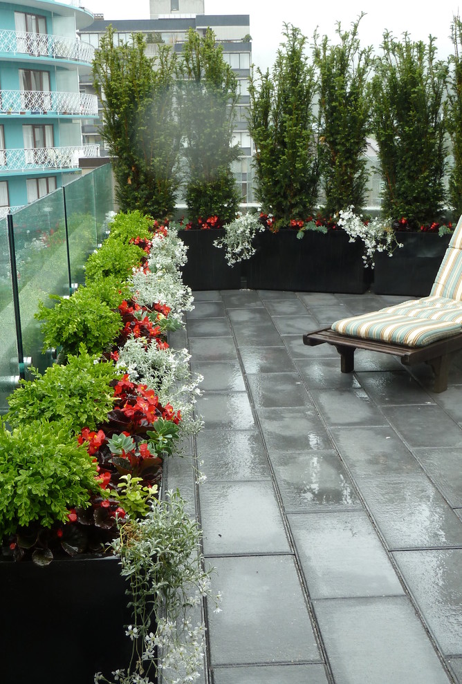 This is an example of a traditional patio in Vancouver.
