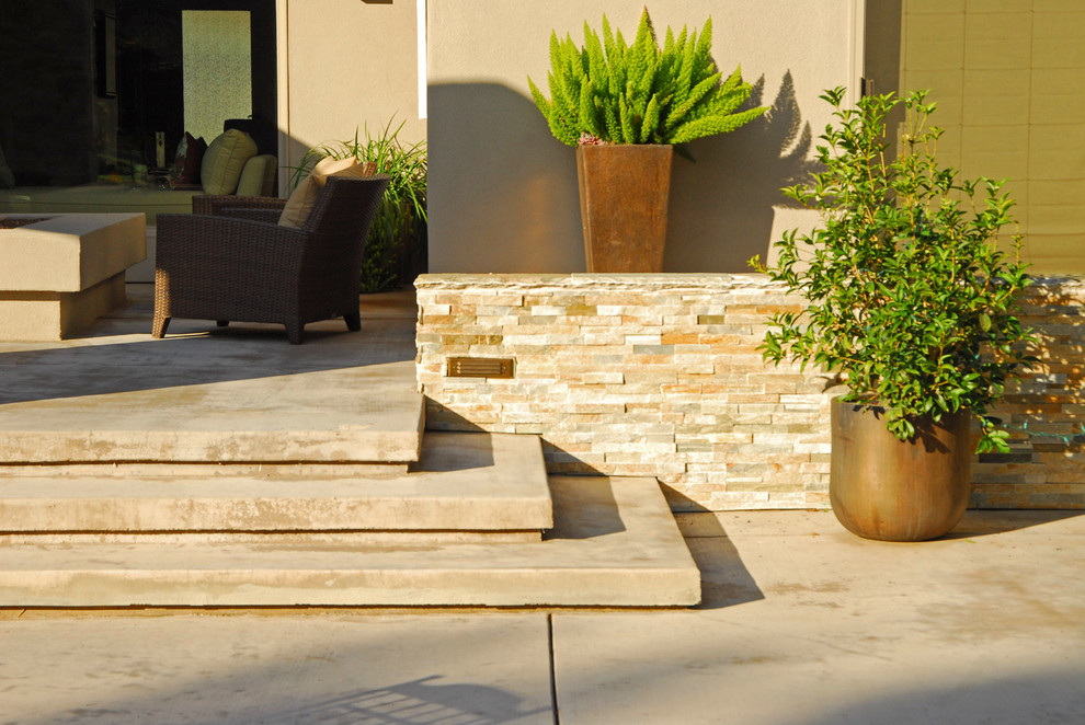Inspiration for a contemporary patio remodel in Other