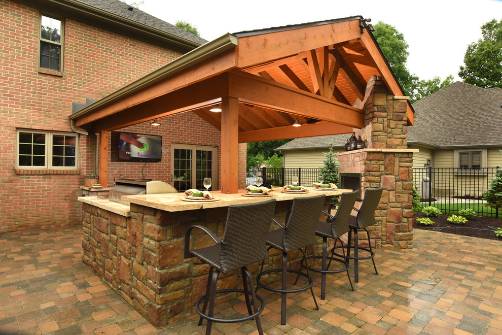 Contemporary Centerville Backyard Makeover Traditional Patio