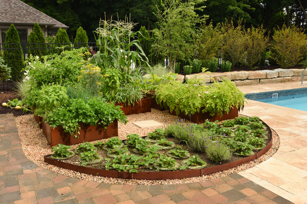 Contemporary Centerville Backyard Makeover Traditional Patio