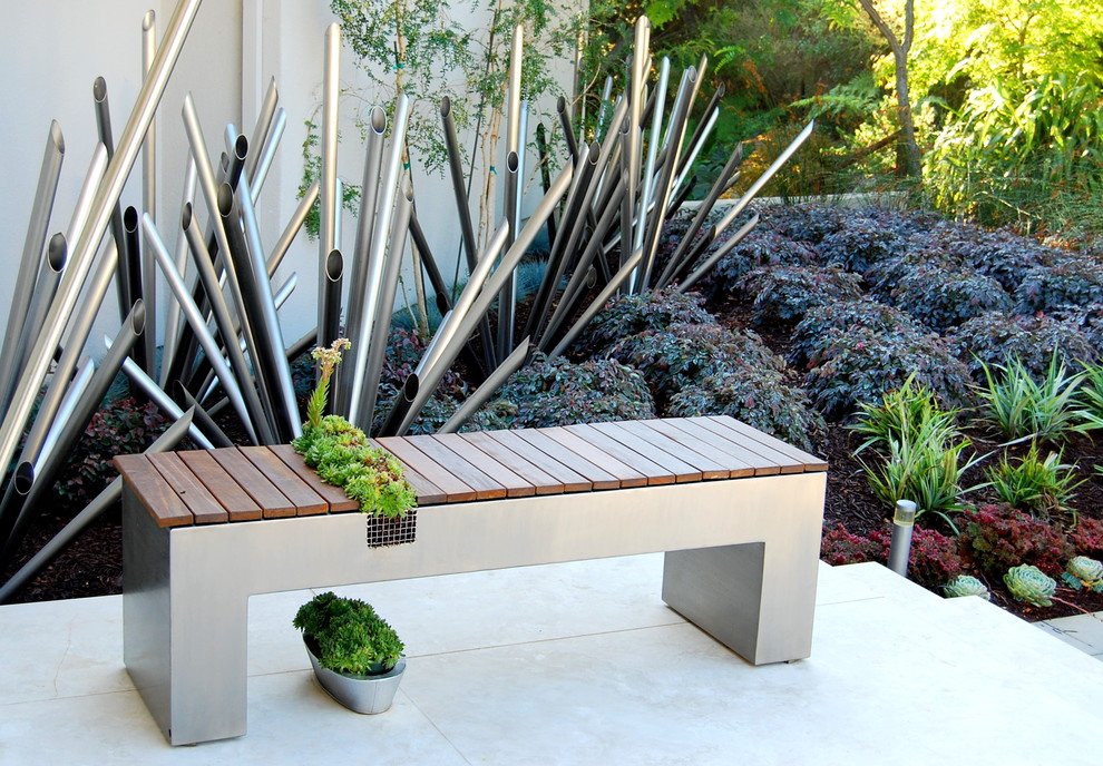 Inspiration for a contemporary patio remodel in San Francisco with no cover