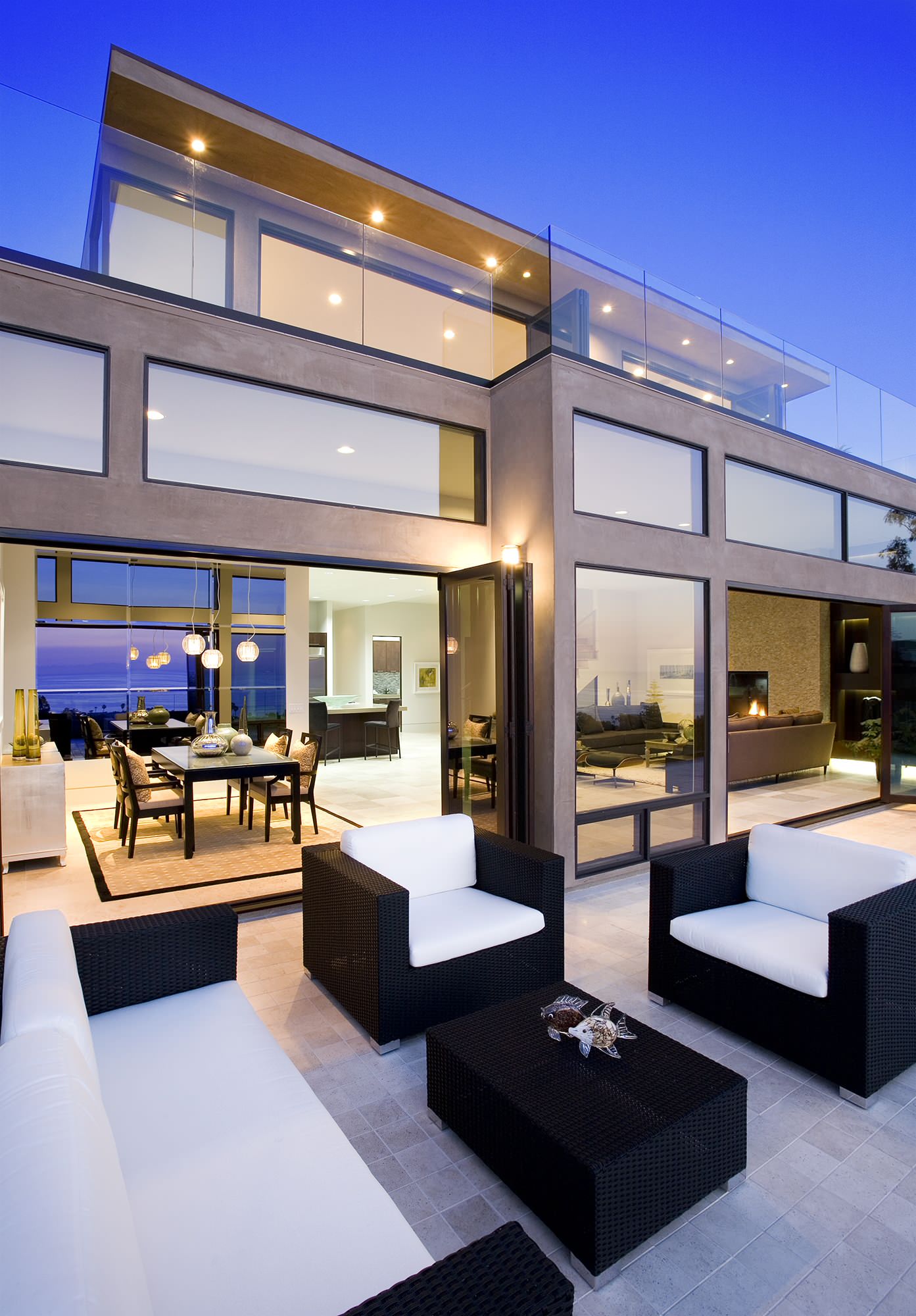 corps outdoor renovations on Frosted Glass Railing Houzz