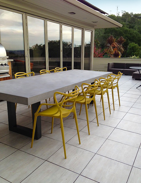 Contemporary Zen Outdoor Concrete Table Contemporary Patio New York By Trueform Concrete Llc Houzz Au