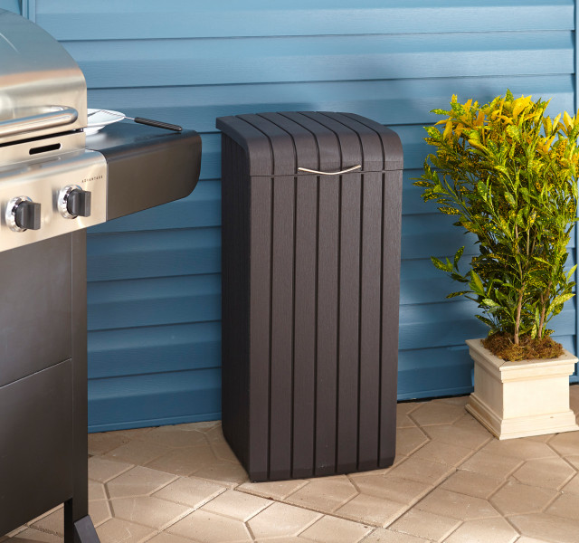 Rockford Grey Outdoor Trash Can - Keter