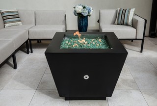 Cor-Ten Steel and Stainless Steel Fire Pits - Contemporary - Patio