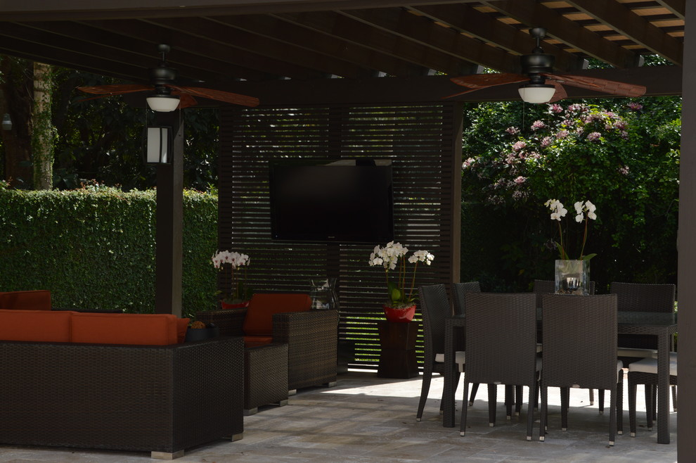 Coral Gables Interior and Exterior Renovation Modern Patio Miami
