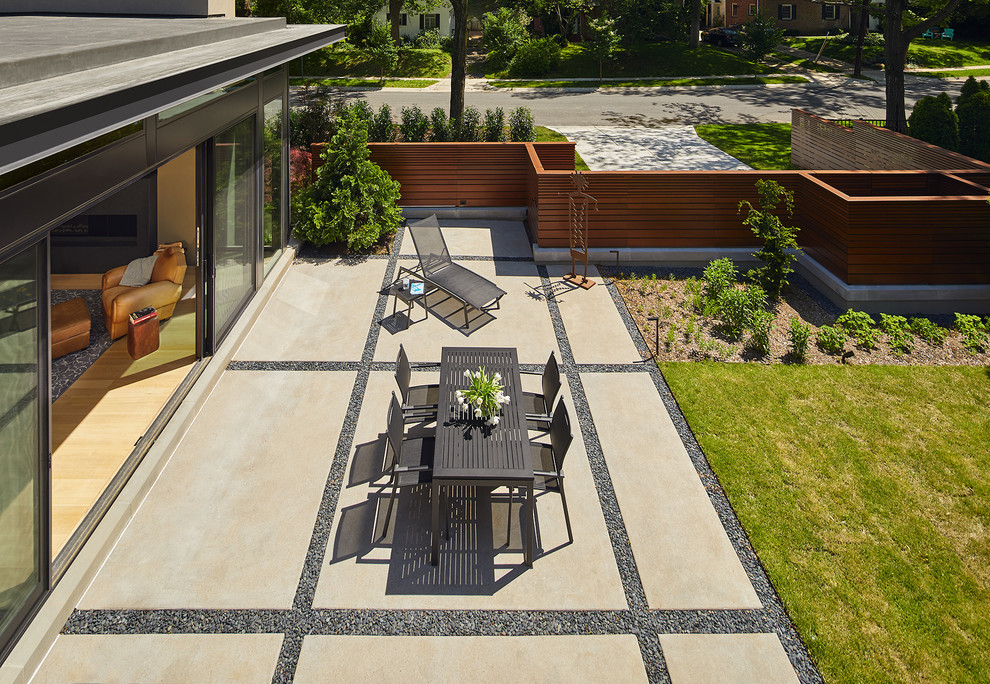 Corner Courtyard Residence Contemporary Patio DC Metro by