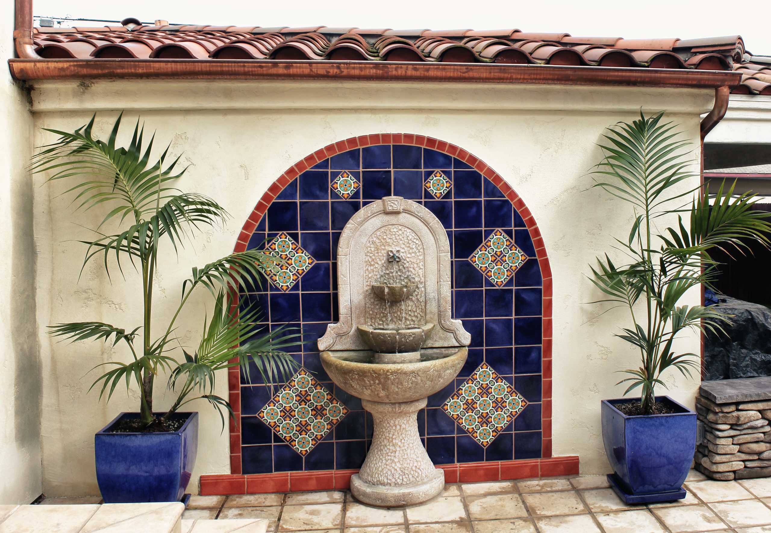 Outdoor Wall Fountain Tile Best Decorations