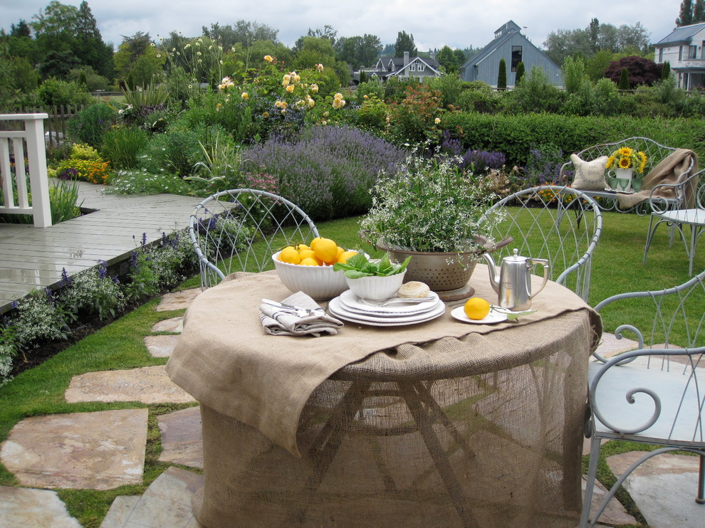 Cottage Perennial Traditional Patio Vancouver by Glenna