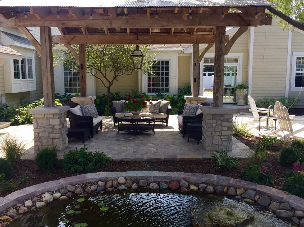 Courtyard Gathering Space Rustic Patio Milwaukee Houzz