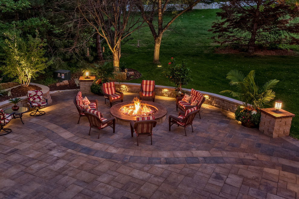 Courtyard Retreat Traditional Patio Omaha by Watkins Concrete