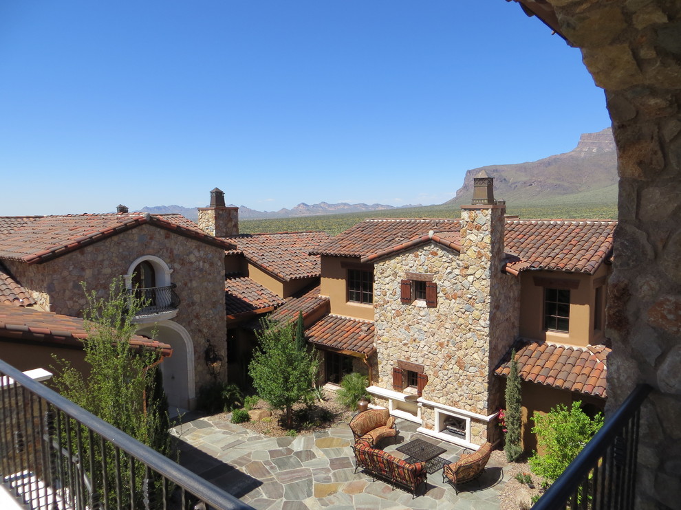 Exemple d'une terrasse méditerranéenne.