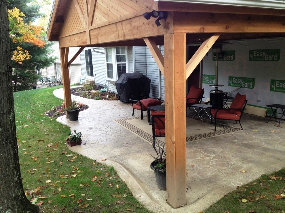 Covered Patio Addition Strongsville, OH Rustic Patio Cleveland by Advance Design and