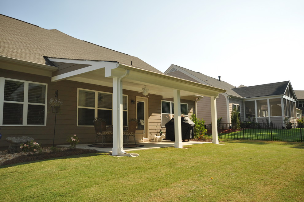 Covered Patio Addition Traditional Patio Atlanta by Taber Residential Houzz