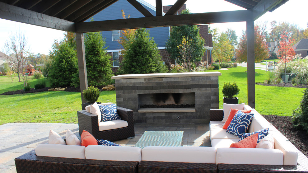 Covered Seating with a Modern Style (Zionsville, IN) Modern Patio