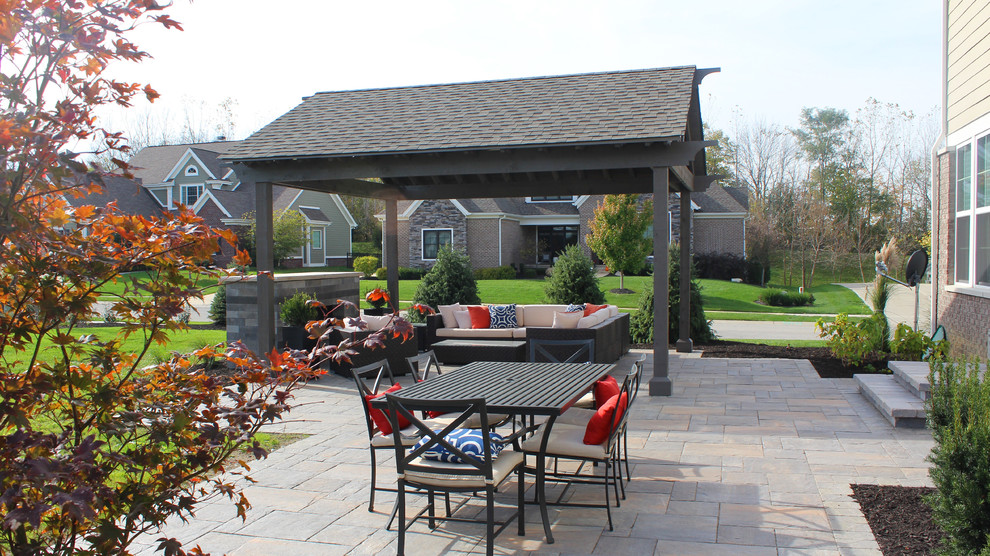 Covered Seating with a Modern Style (Zionsville, IN) Modern Patio
