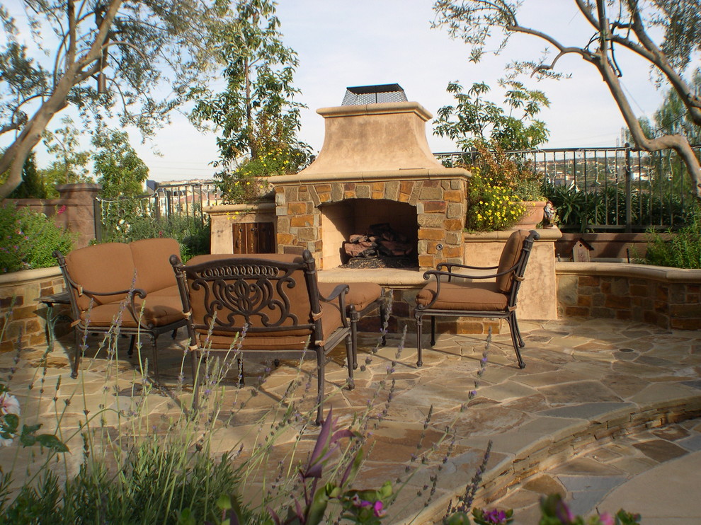 Cozy Fireplaces Mediterranean Patio Los Angeles by Mirage