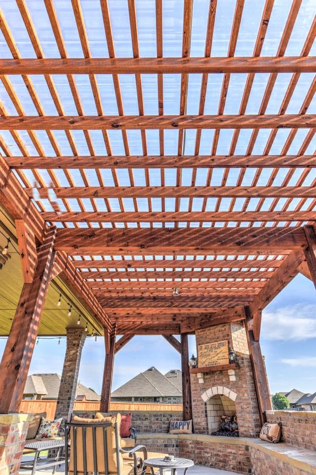 Cozy Outdoor Living Rustic Patio Oklahoma City by Modern Homes