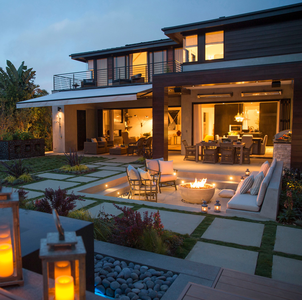 Inspiration for a contemporary patio remodel in Other