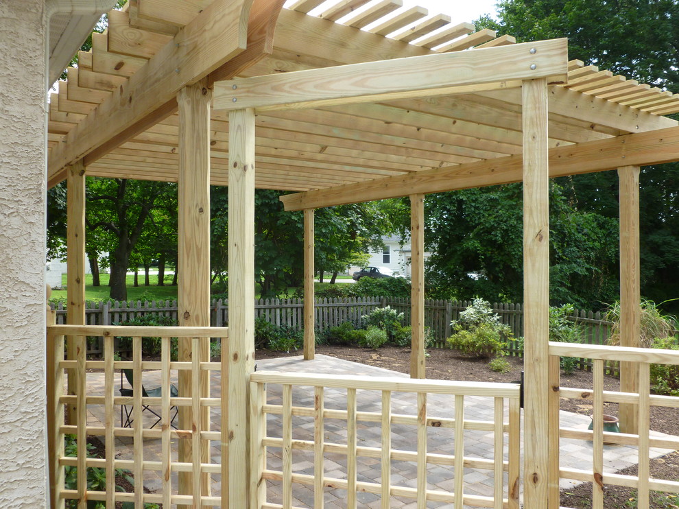 Creating an Outdoor space for a Bryn Mawr home Traditional Patio