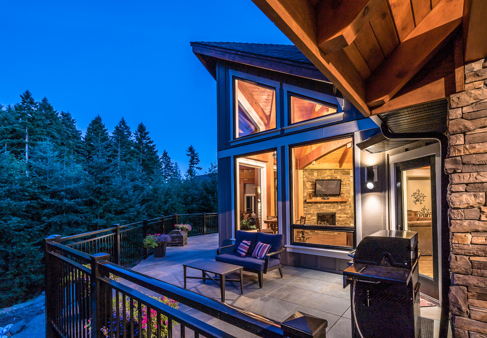Creekside Custom Home Rustic Patio by Alair Homes Nanaimo Houzz