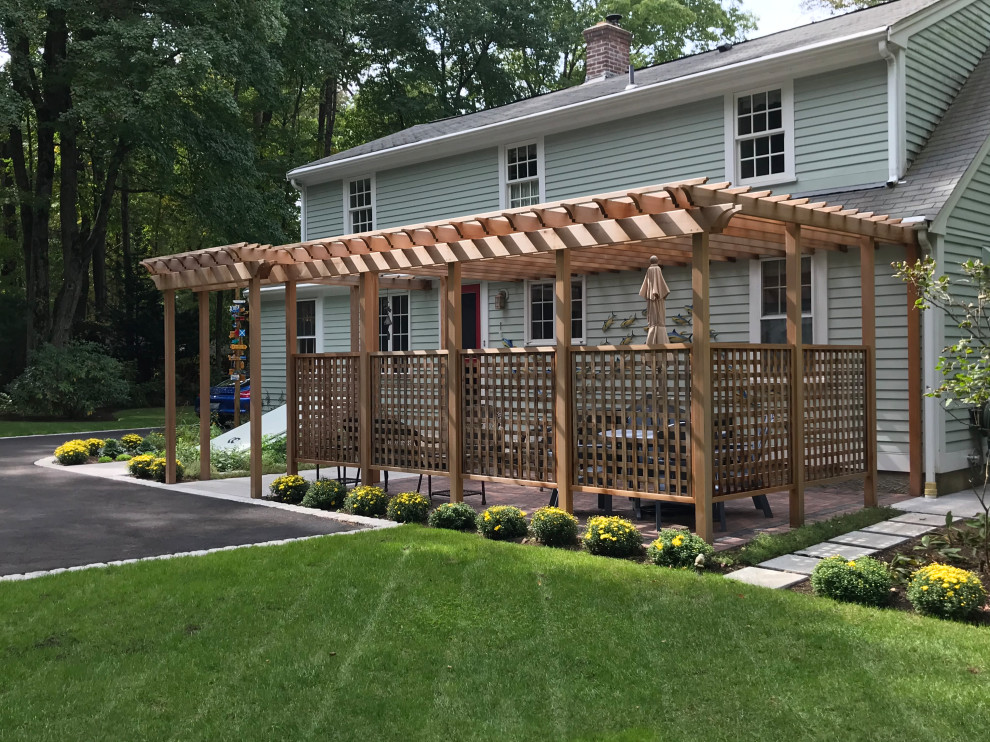 Cumberland Patio, Pergola & Driveway Traditional Patio Providence by Modern Yankee