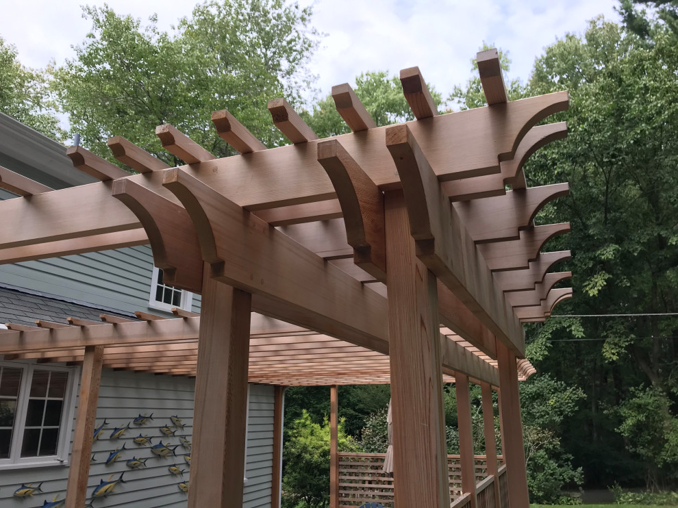 Cumberland Patio, Pergola & Driveway Clásico Patio Providence de Modern Yankee Builders