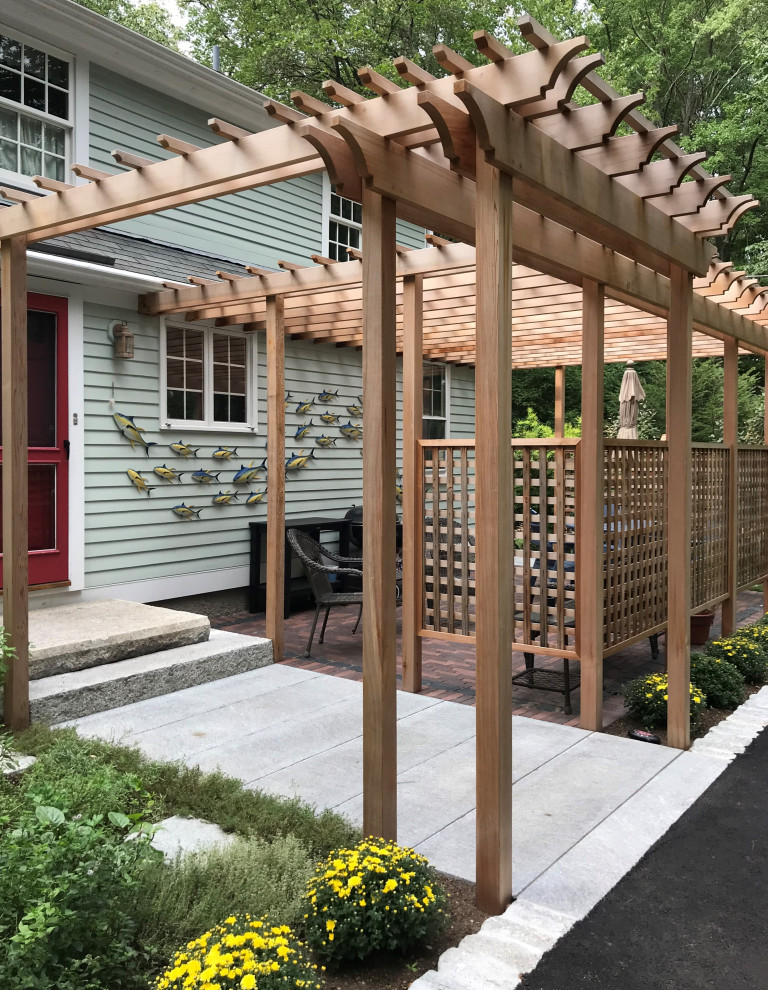 Cumberland Patio, Pergola & Driveway Traditional Patio Providence by Modern Yankee