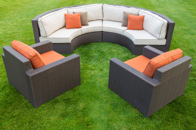Curved Outdoor Sofa Sectional - Patio - Denver - by All Backyard Fun