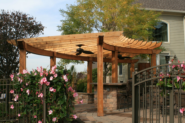 Curved Pergola Project Craftsman Patio New York By Rdh Design Group Houzz Au
