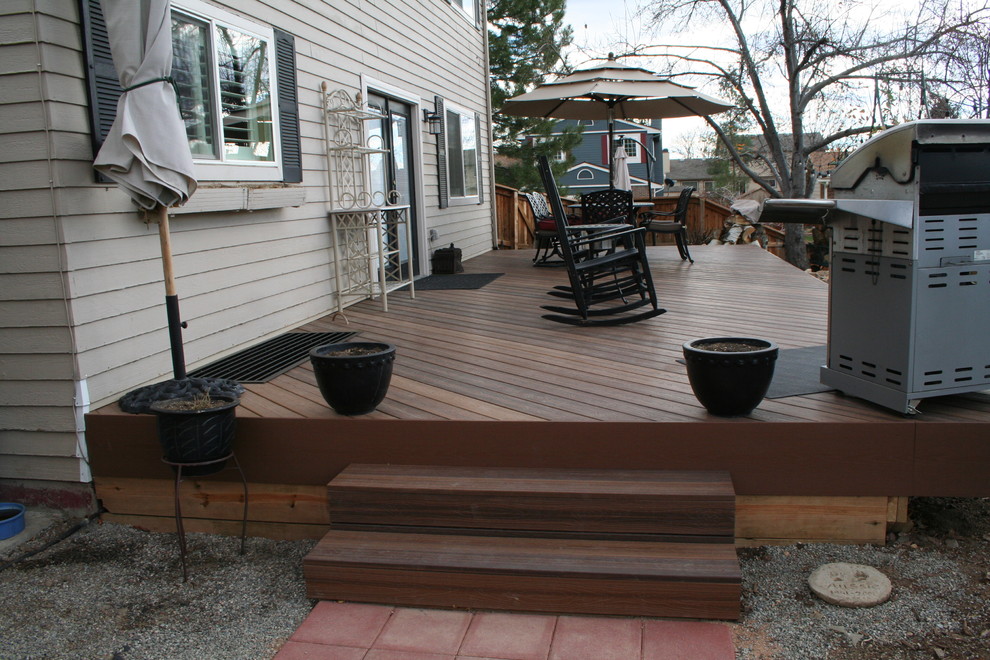 Custom Deck Gallery Transitional Patio Denver by A Deck Company