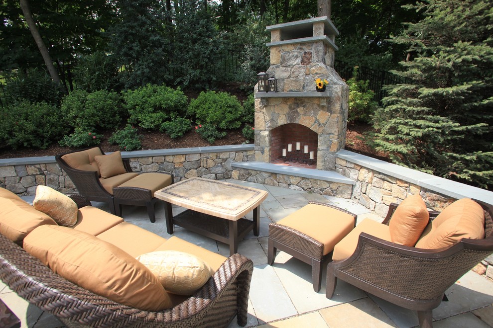Inspiration for a rustic patio remodel in New York