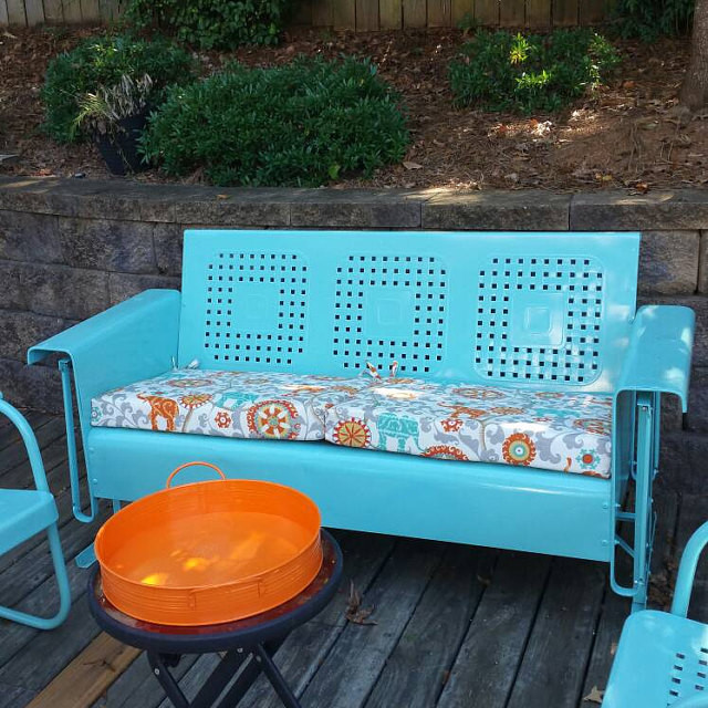 Custom Glider Bench Cushion Traditional Patio Los Angeles by