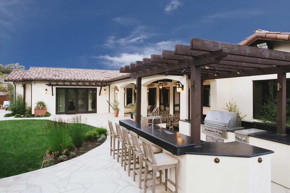 This is an example of a mediterranean patio in San Luis Obispo.