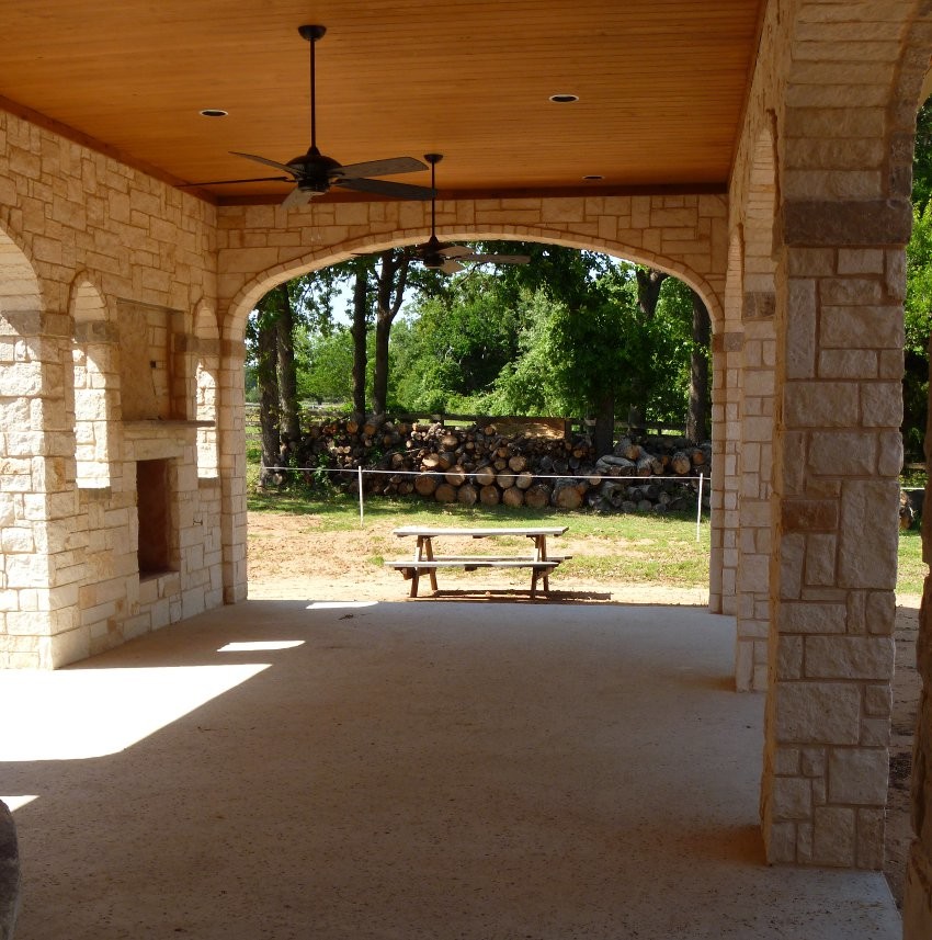 Custom home build with horse stables in Flower Mound, TX Rustic