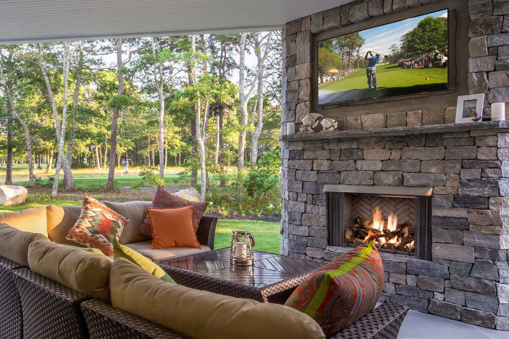 Custom Home Cape Cod Traditional Patio Boston by Cutting Edge