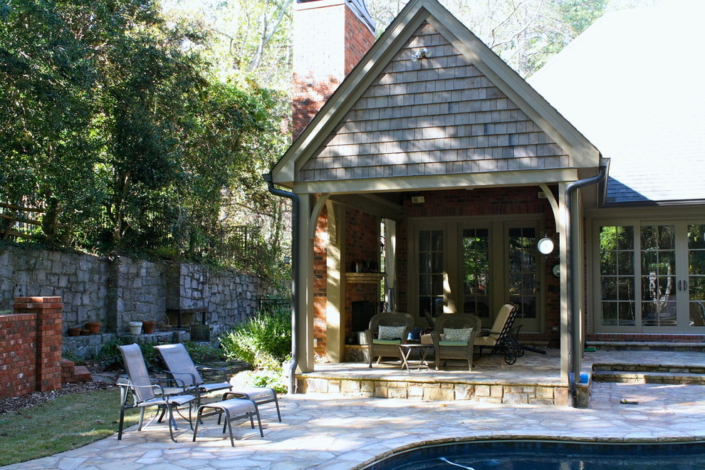 Inspiration for an eclectic patio remodel in Atlanta