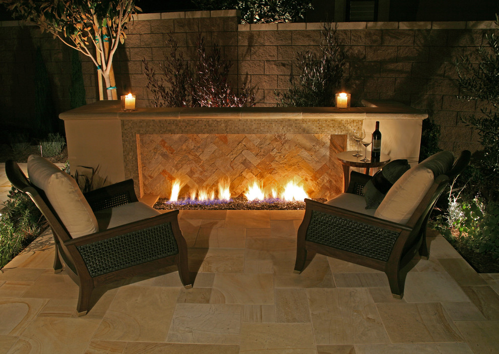 Custom Irvine Swimming Pool and Landscaping Traditional Patio