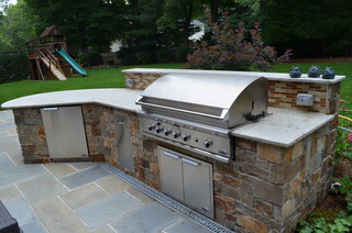 Custom Outdoor Bar Bbq Grill Design Installation Bergen County Nj Traditional Patio New York By Cipriano Landscape Design Custom Swimming Pools Houzz Au