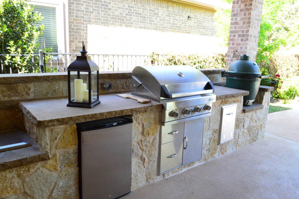 Custom Outdoor Kitchen in Colleyville, TX Rustic Patio Dallas